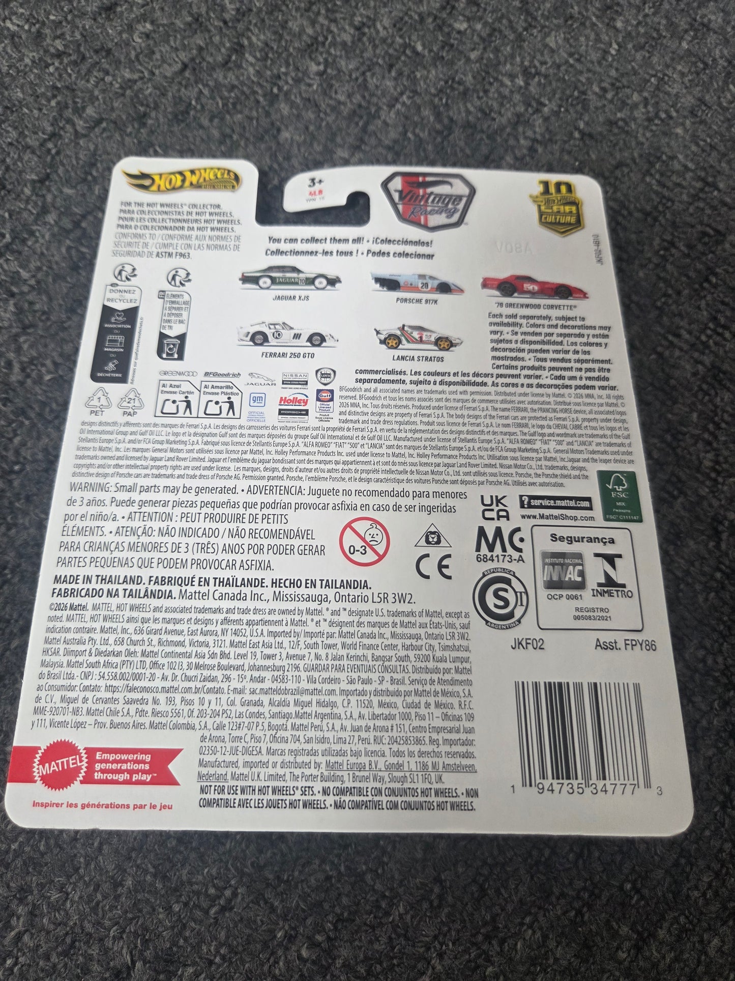 Hot Wheels Premium Vintage Racing Jaguar XJS