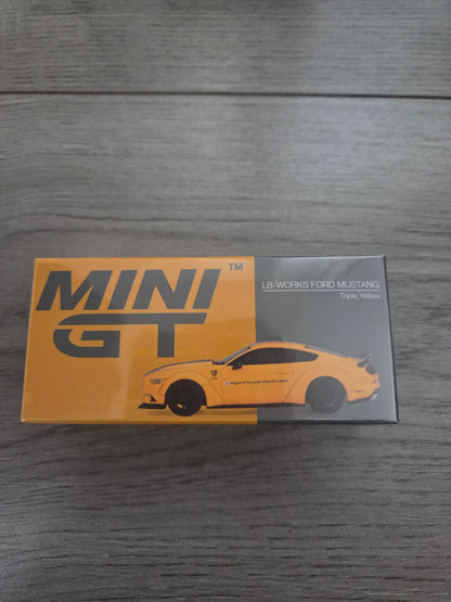 Mini Gt Lb Works Ford Mustang Yellow #1077