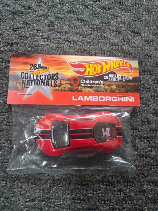 Hot Wheels Collectors Nationals 26th Lamborghini Lb Works  Huracan Red Baggie Exclusive
