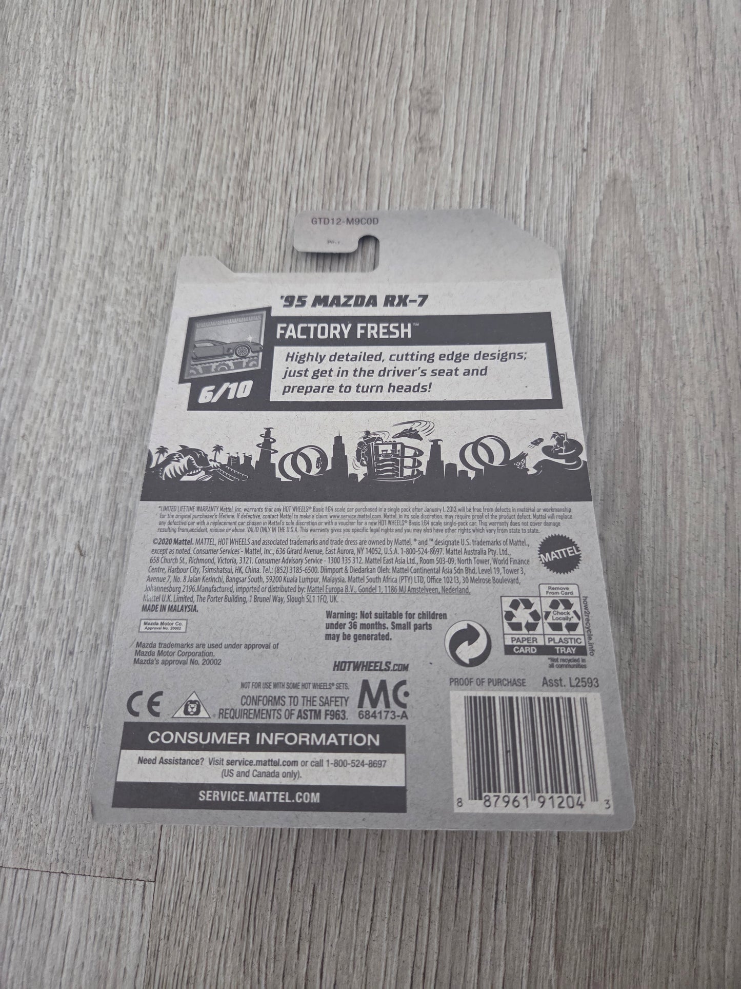 Hot Wheels Super Treasure Hunt 95 Mazda Rx-7
