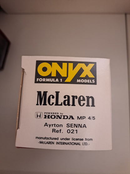 Onyx Mclaren Honda Aryton Senna