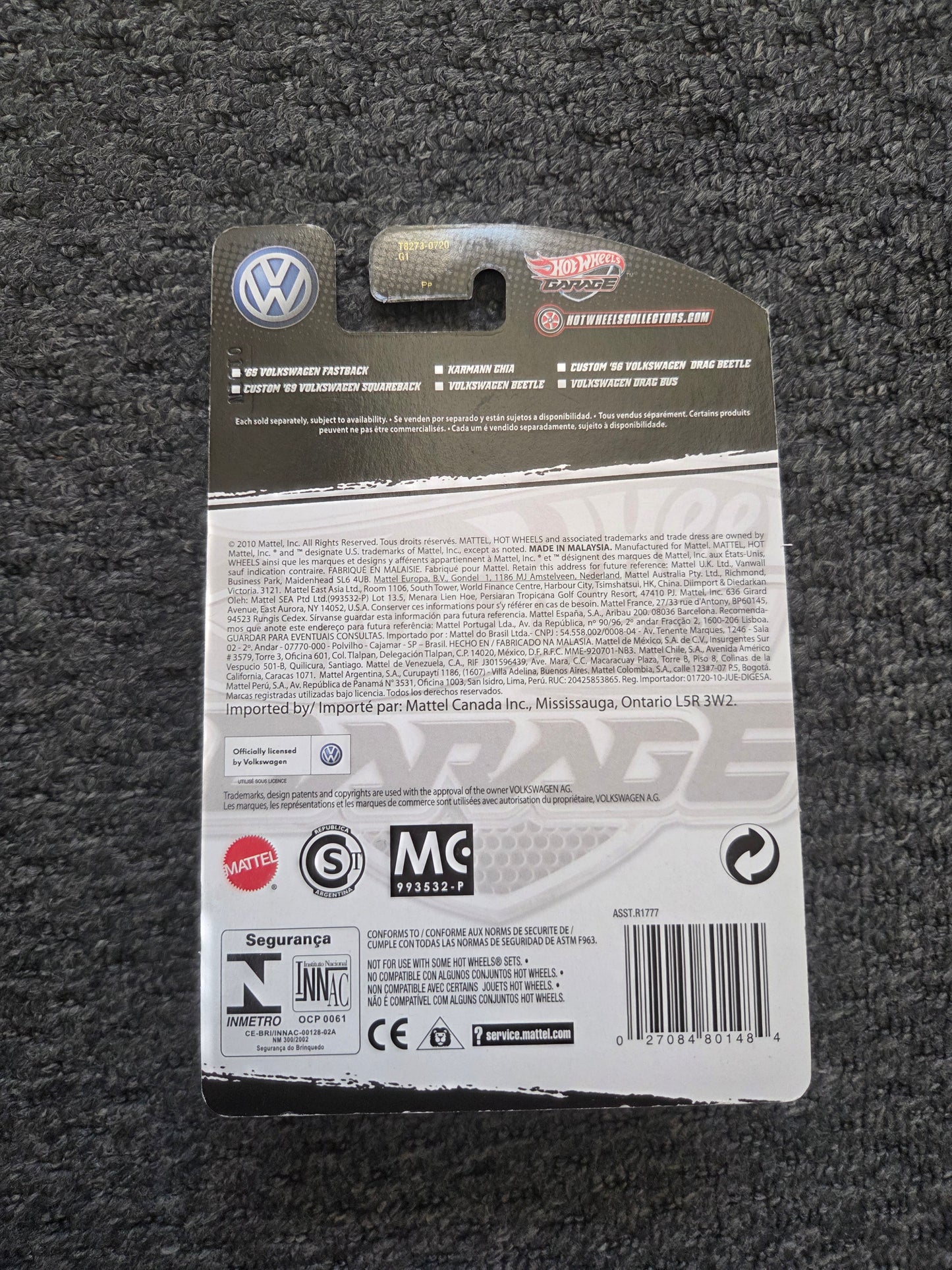 Hot wheels garage custom 69 volkswagen sqaureback premium real rider