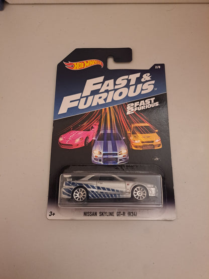 Hot Wheels 2 Fast 2 Furious Nissan Skyline GT-R R34