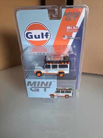 Mini Gt Land Rover Defender 110 Gulf *Blister Card *