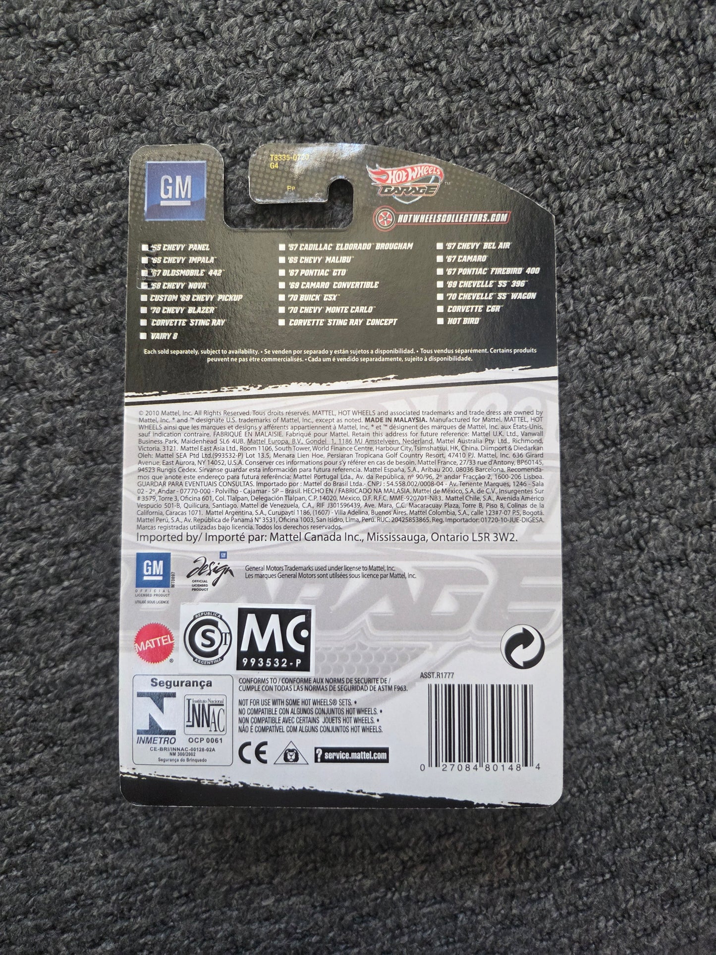 Hot wheels garage 70 chevy monte carlo premium real rider