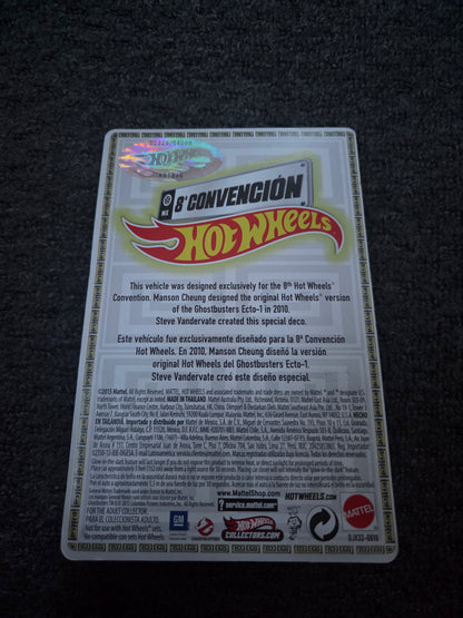 Hot wheels ghostbusters mexico convention glow in the dark
