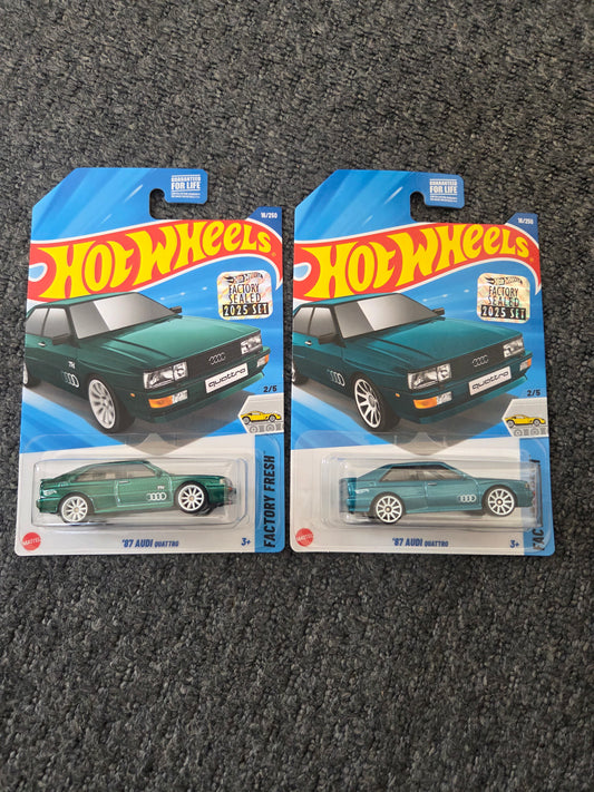 Hot Wheels Super Treasure Hunt Factory Sealed 87 Audi Qauttro + Normal Verison