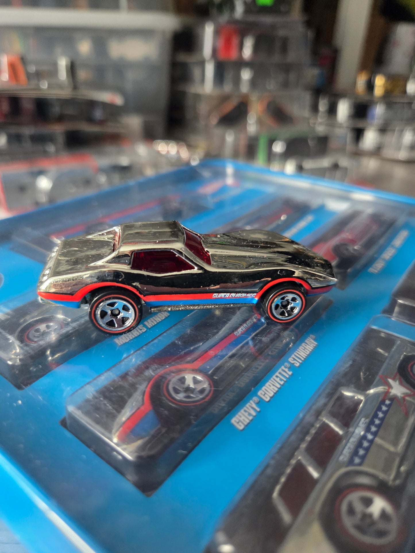 Hot wheels super chrome corvette stingray *loose*