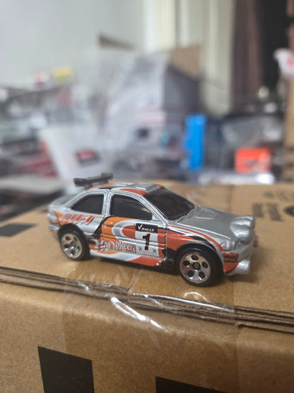 Hot Wheels Ford Escort Rally Silver *Loose*