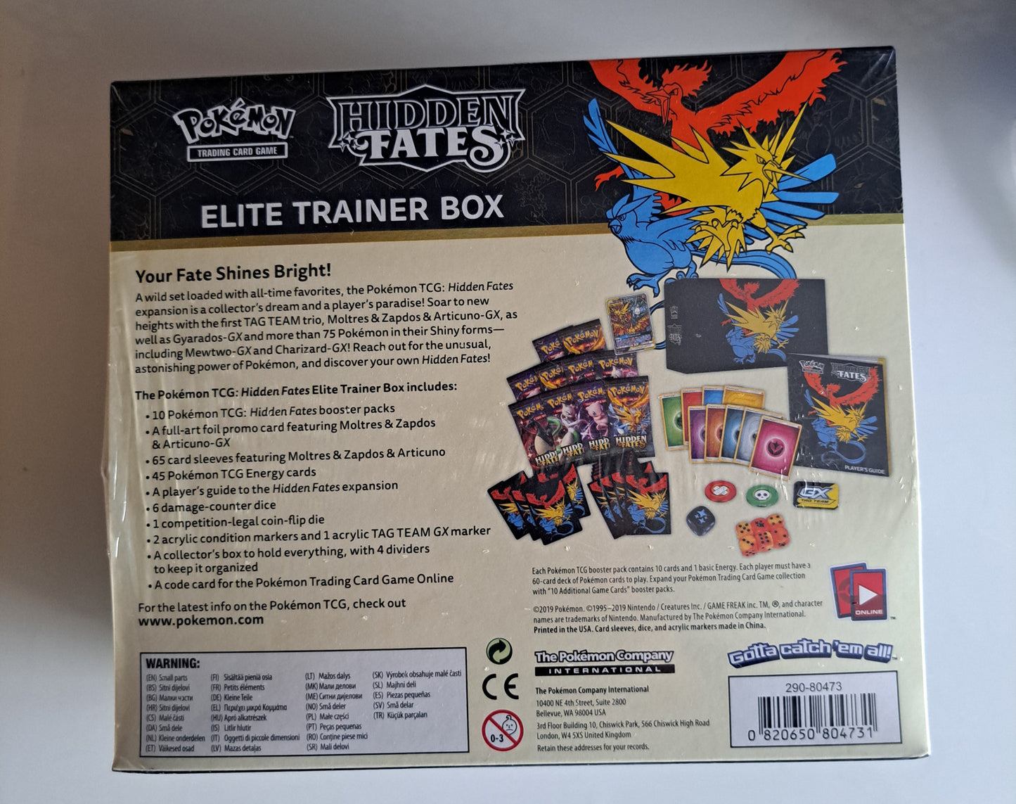 Hidden Fates Elite Trainer Box Sealed