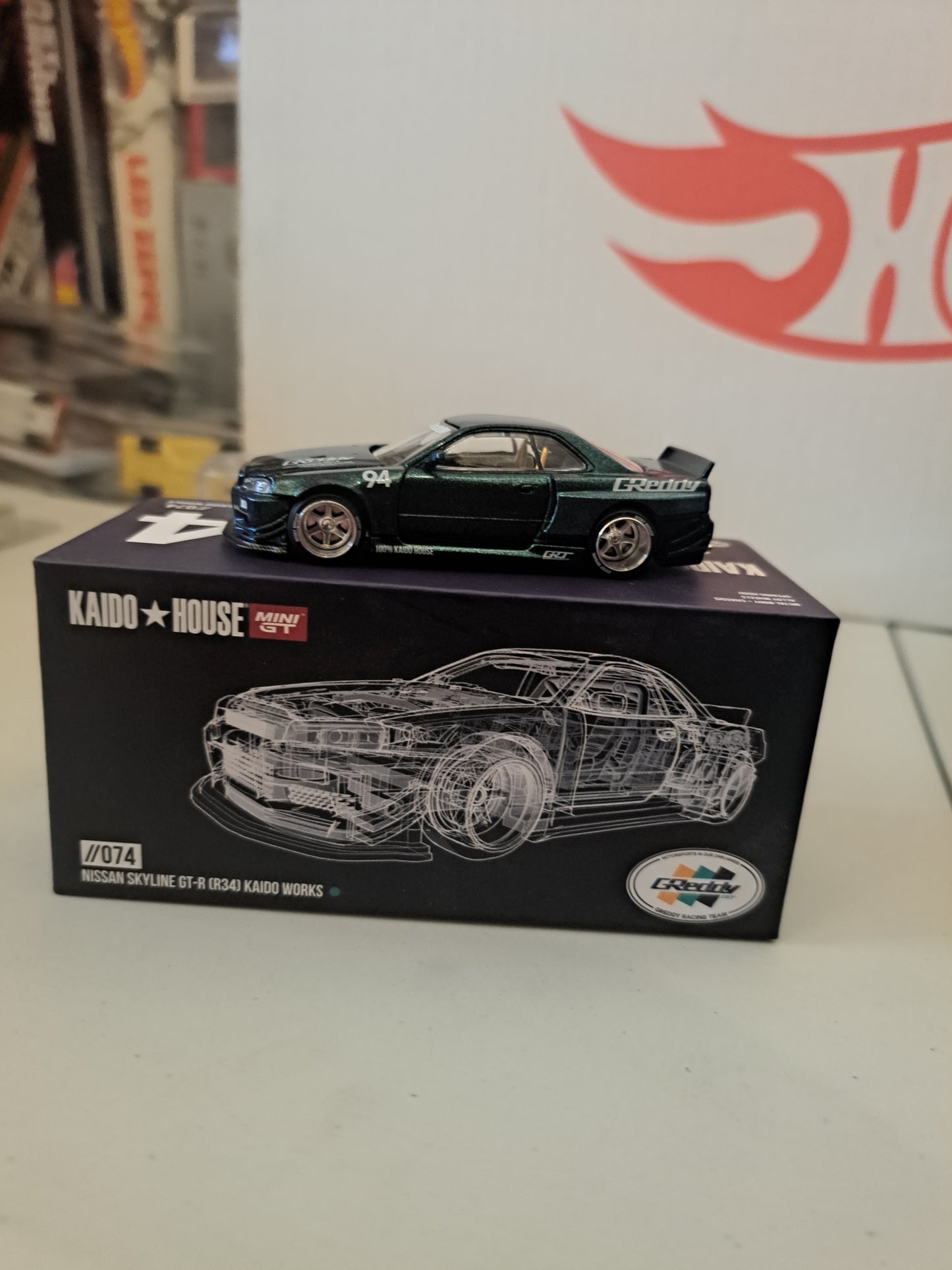 Kaido House/Mini Gt Nissan Skyline GT-R R34 Kaido Works