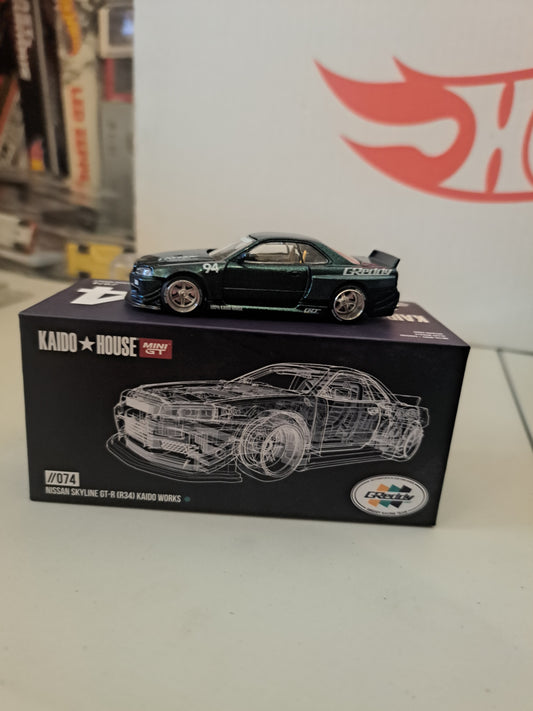 Kaido House/Mini Gt Nissan Skyline GT-R R34 Kaido Works