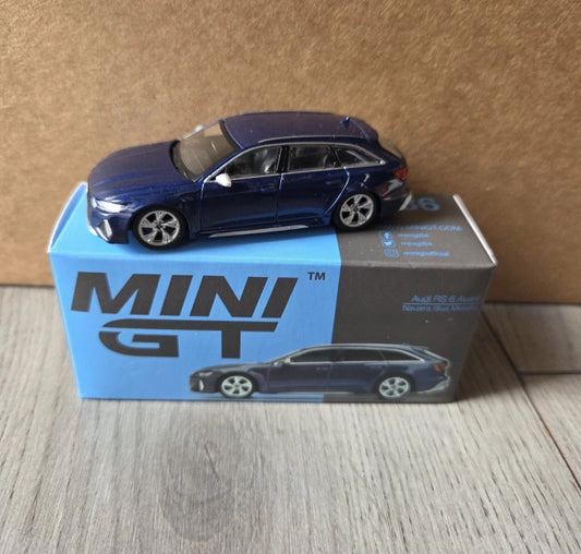 TSM Mini GT Audi RS6  avant Navarra Blue #186