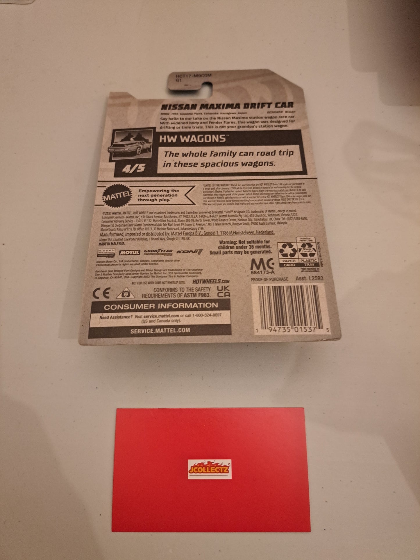 Hot Wheels Nissan Maxima Drift Car *Factory Sealed*