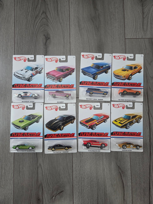 Hot Wheels Flying Customs Set of 8
