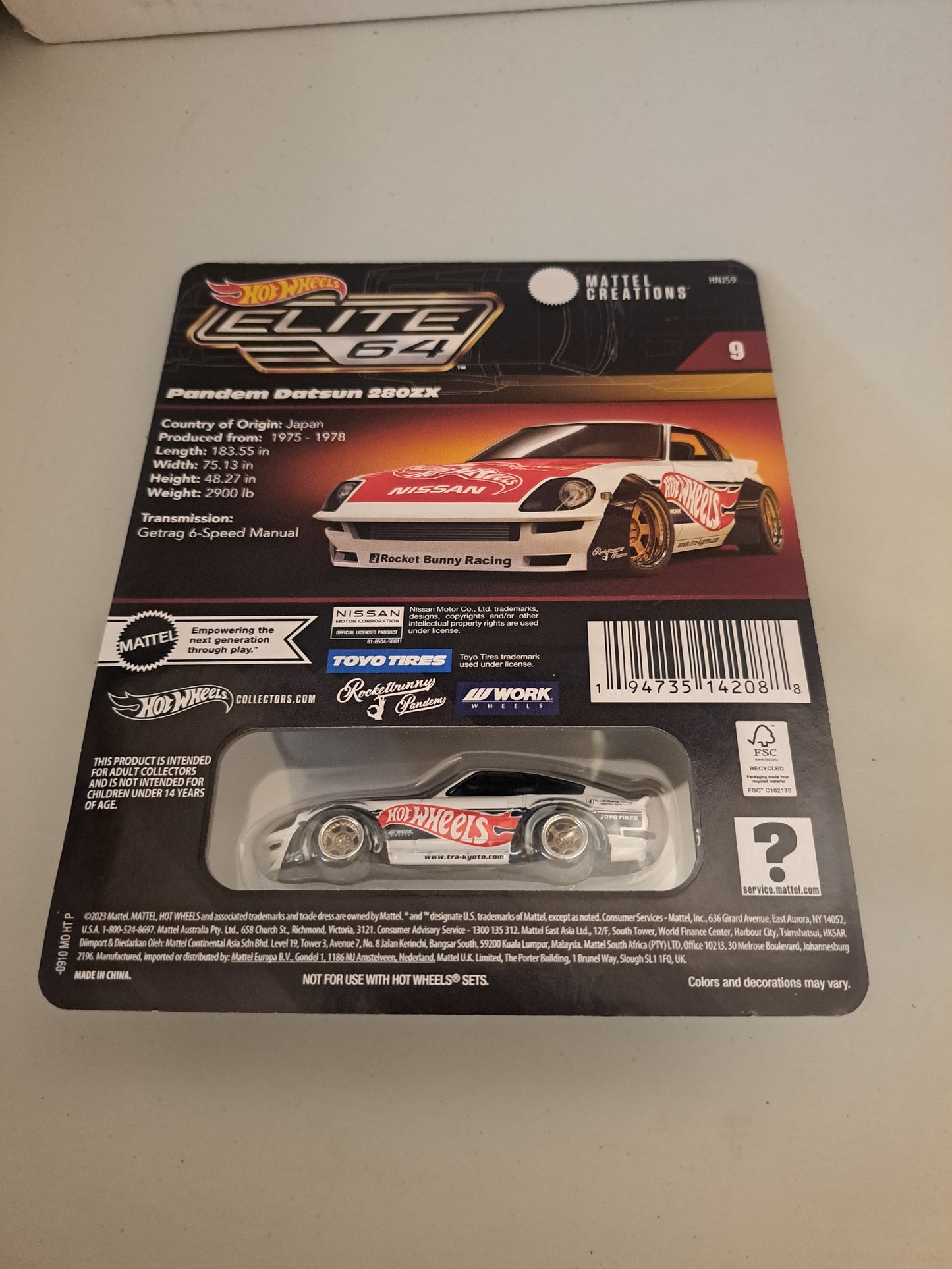 Hot Wheels Elite 64 Fairlady Datsun 280Zx