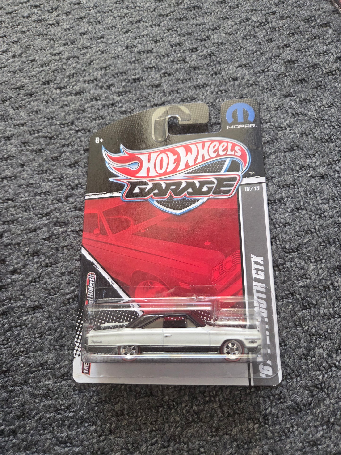 Hot wheels garage 67 plymouth gtx premium real rider