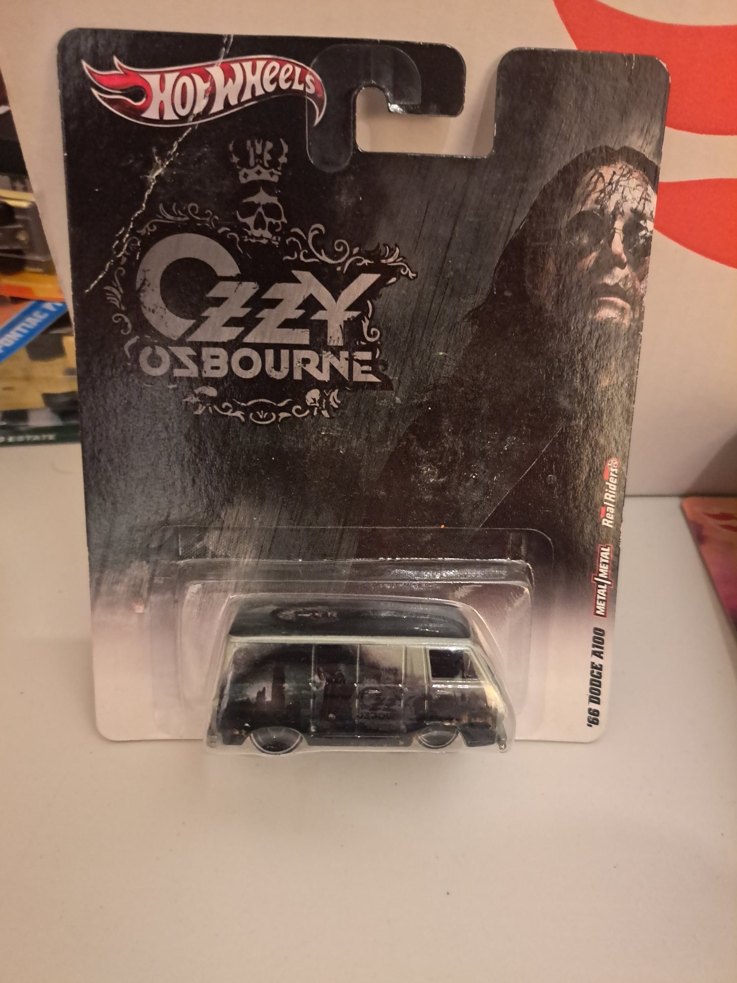 Hot Wheels Ozzy Osborne Real Rider *Creased Card*