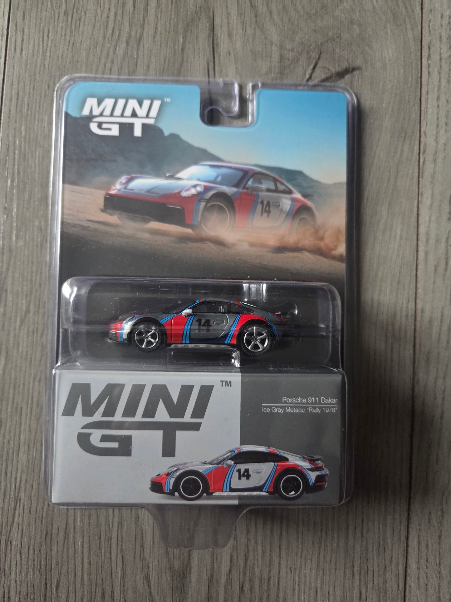 Mini Gt Porsche 911 Dakar Ice Gray Metallic Rally 1978 Chase #964