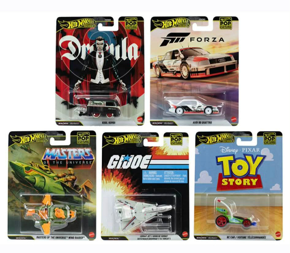 Hot wheels pop culture R case set of 5 *Pre order*