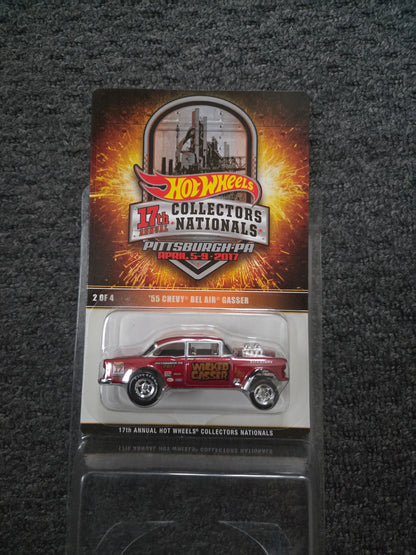 Hot wheels 17th collectors nationals 55 chevy bel air gasser #473/2800