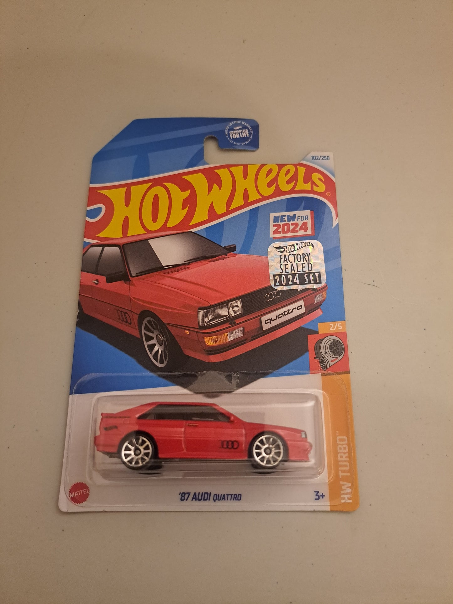 Hot Wheels 87 Audi Quattro *Factory Sealed *