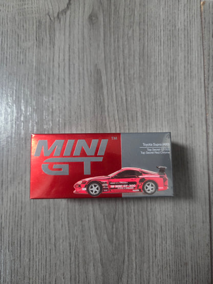 Mini Gt Toyota Supra (A80) Top Secret Gt 300 Red Chrome #1132