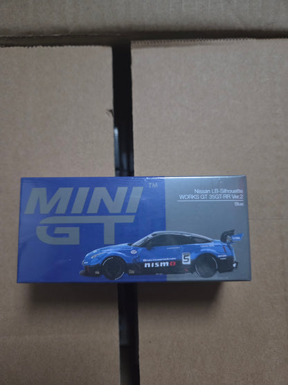 Mini gt nissan LB silhoutte works gt35-rr ver.2 #1124 blue