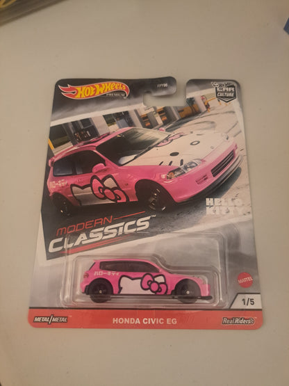 Hot Wheels Modern Classic Honda Civic Hello Kitty