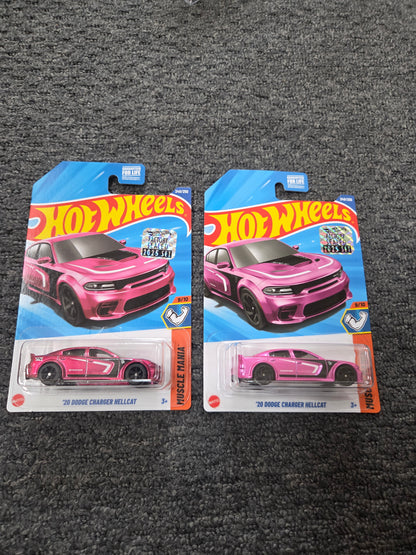 Hot Wheels Super Treasure Hunt Factory Sealed 20 Dodge Charger Hellcat + Normal Verison