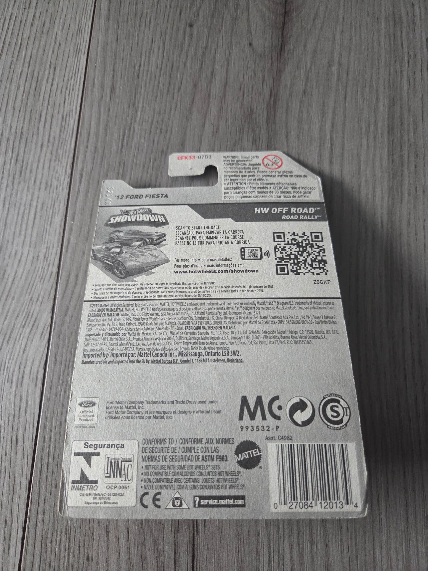 Hot wheels ford fiesta red