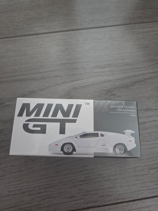 Mini Gt Lamborghini Countach 25th Anniversary White #1134