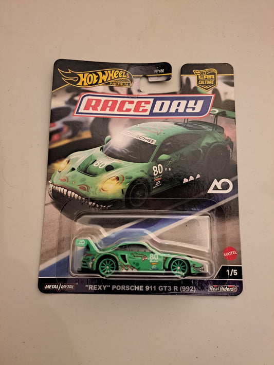 Hot Wheels RaceDay Rexy  Porsche 911 Gt3 Rs