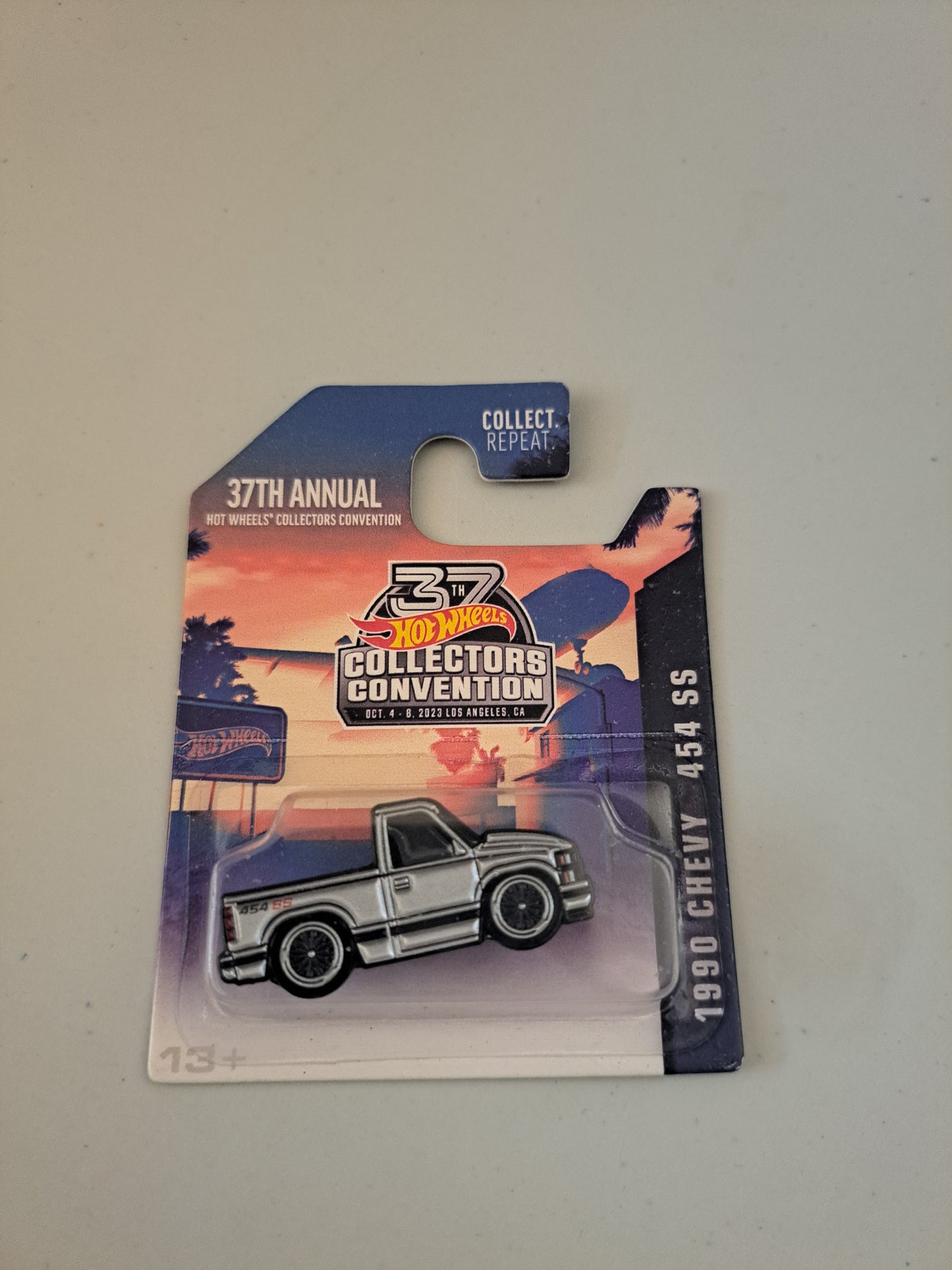 Hot Wheels 37th Collectors Convention Pin 1990 Chevy 454 SS