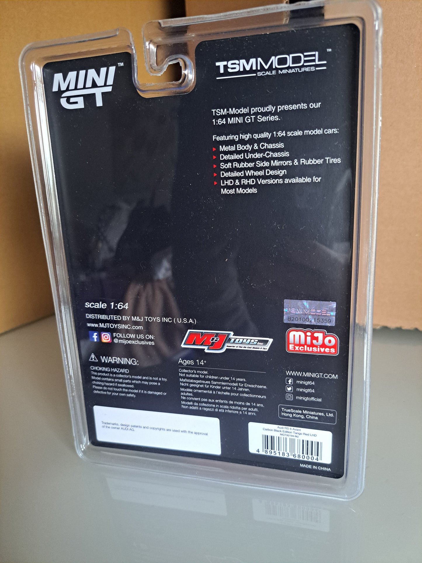 Mini Gt Audi Rs6 Avant *Blister Card * 1 of 1800