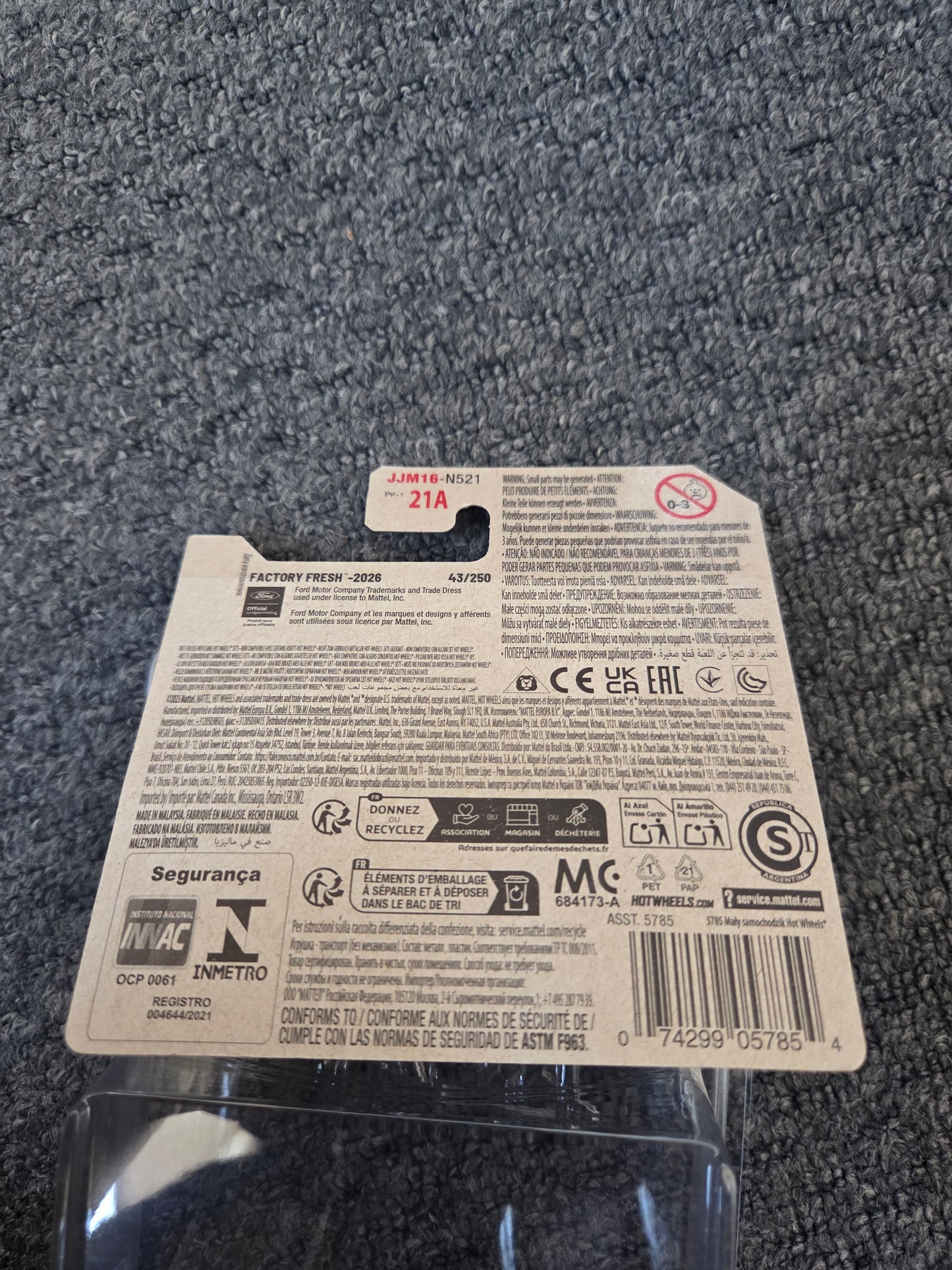 Hot wheels super treasure hunt mustang gtd short card