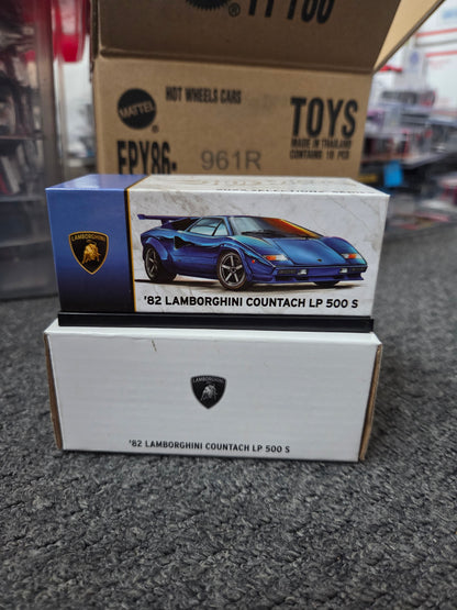 Hot Wheels Rlc Exclusive 82 Lamborghini Countach Lp500 S Blue