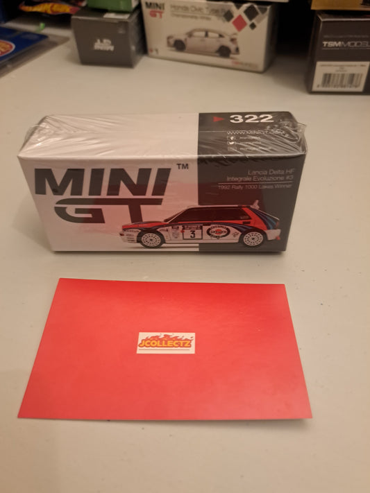 Mini Gt Lancia Delta Hf Integrale  Evoluzione #322