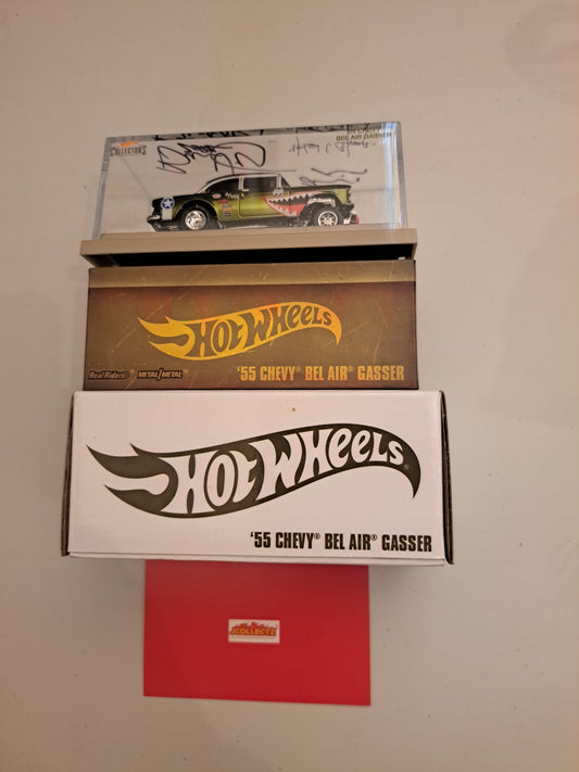 Hot Wheels Rlc 55 Chevy Bel Air Gasser *Triple Signed*