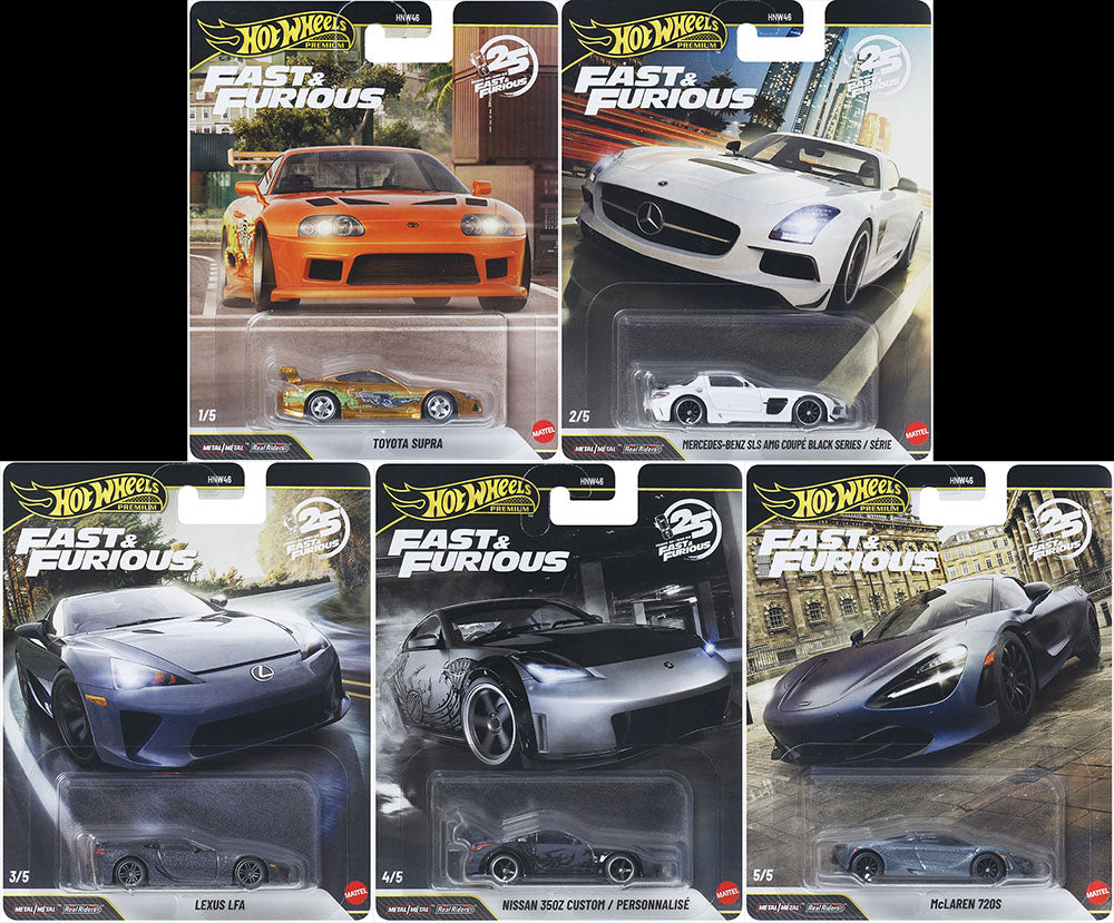 Hot Wheels Fast & Furious Mix Sealed Case of 10 (Supra Chase) *Pre order *