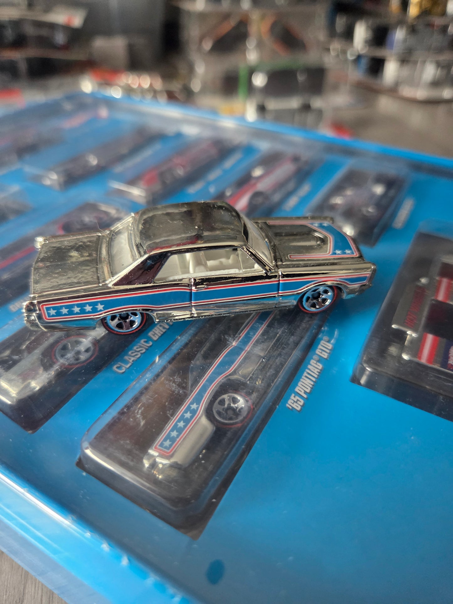 Hot wheels super chrome 65 Pontiac Gto *Loose*