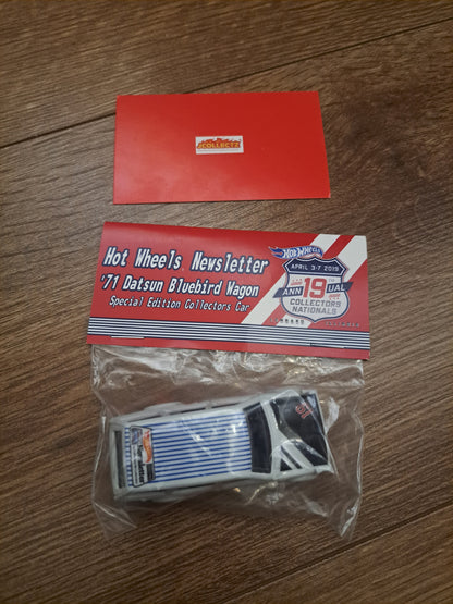 Hot Wheels Newsletter Datsun Bluebird Wagon