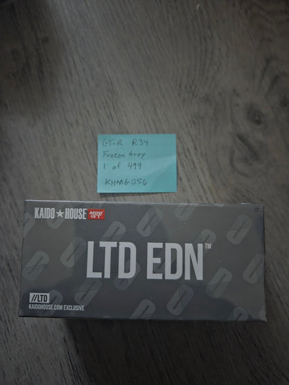 Kaido house x mini gt ltd edn exclusive  nissan skyline Gt-R r34 v3