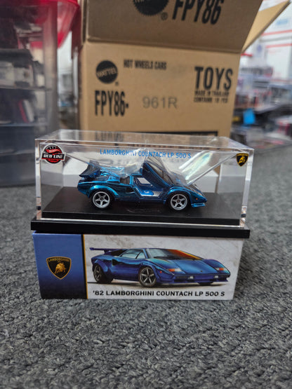 Hot Wheels Rlc Exclusive 82 Lamborghini Countach Lp500 S Blue