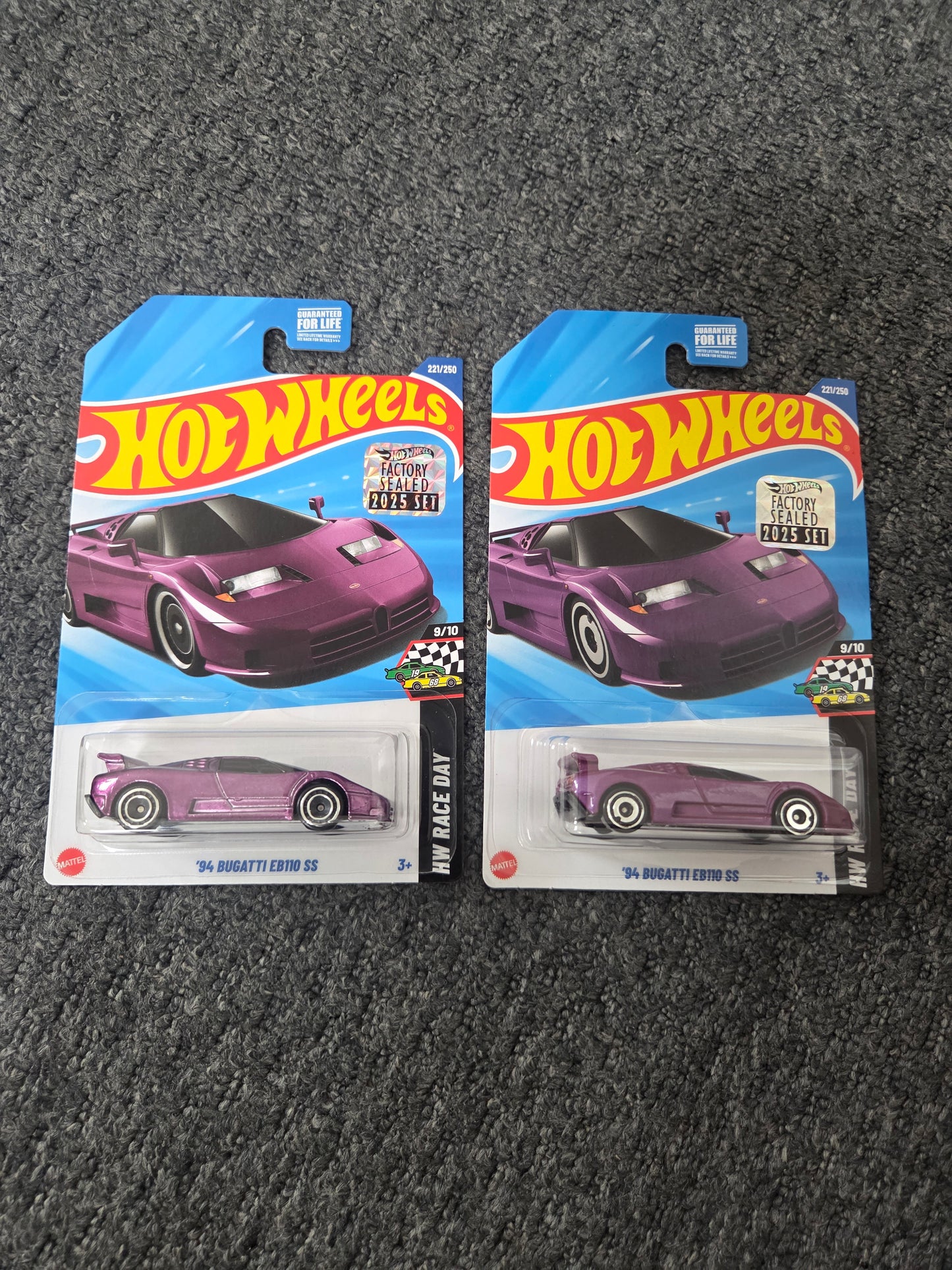 Hot Wheels Super Treasure Hunt Factory Sealed 94  Bugatti EB10 SS + Normal verison