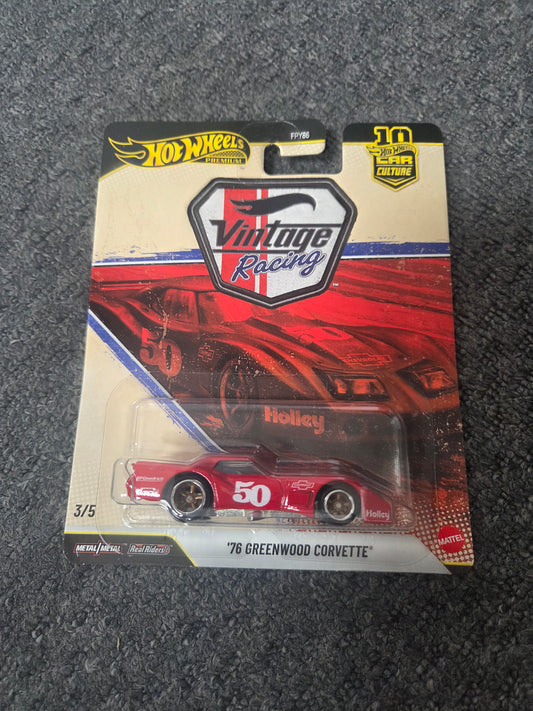 Hot Wheels Premium Vintage Racing 78 Greenwood Corvette
