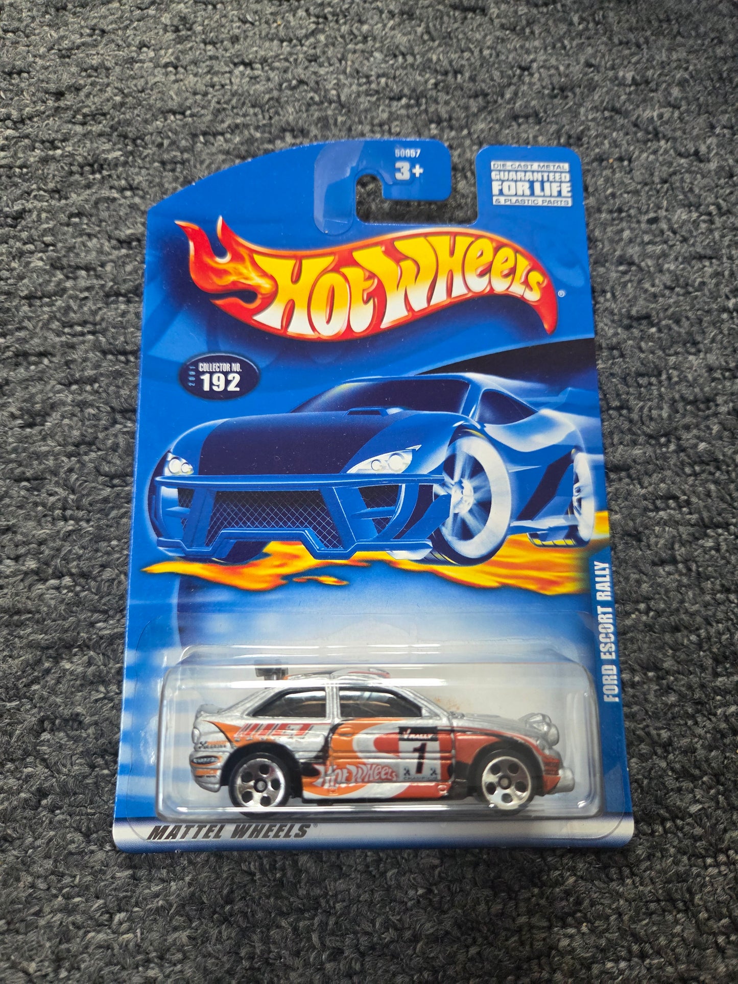 Hot Wheels Ford Escort Rally Silver