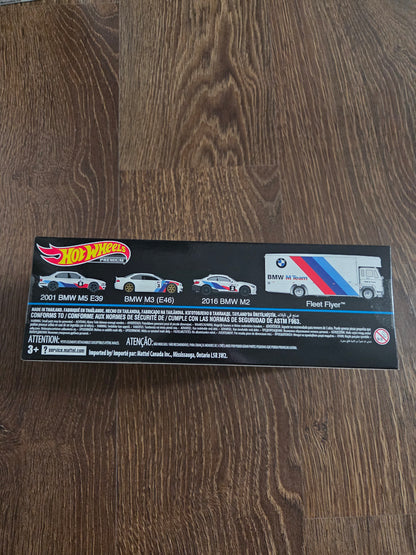 Hot wheels diorama premium bmw boxset of 4