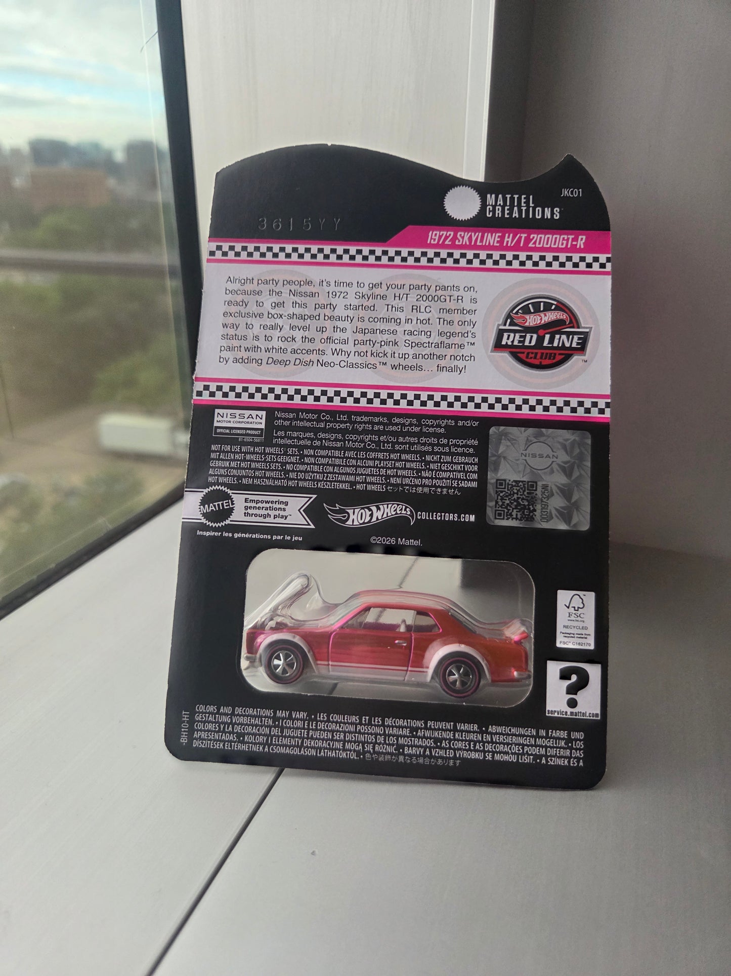 Hot Wheels 2026 Pink Rlc 1972 Nissan Skyline H/T 2000GT-R