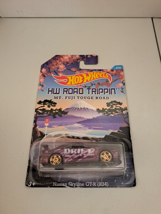 Hot Wheels Road Trippin Nissan Skyline GT-R R34